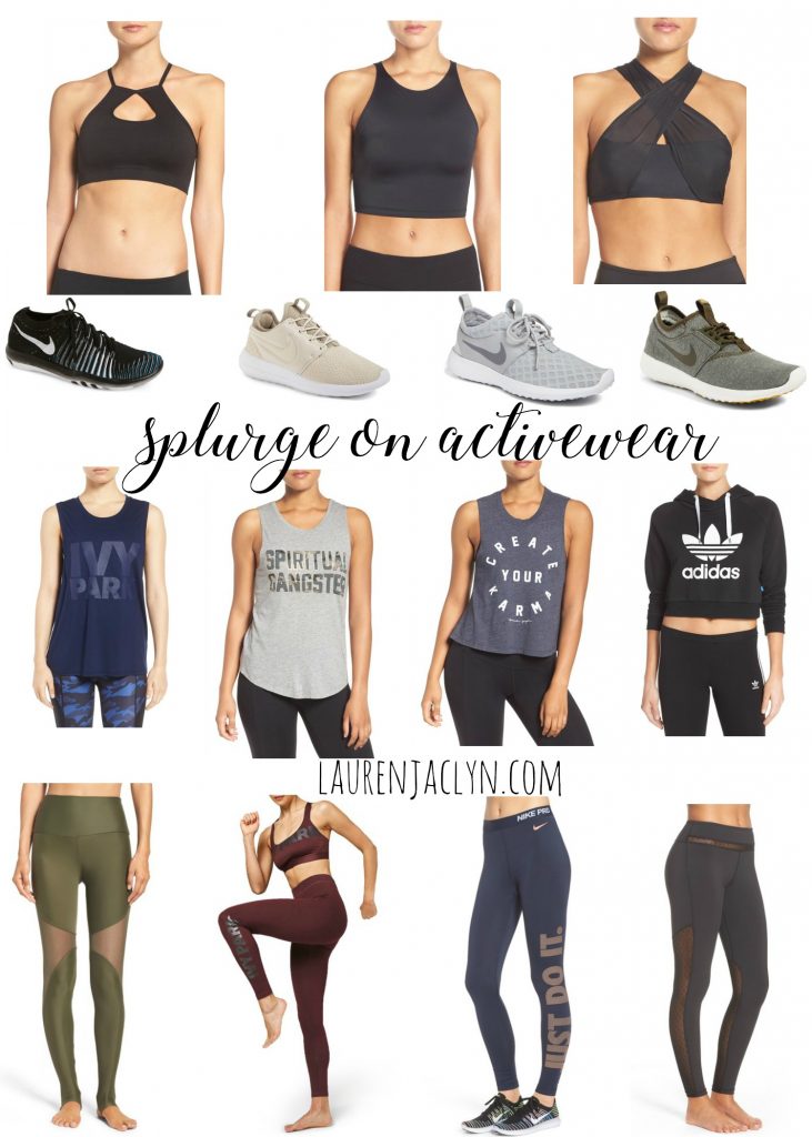 Splurge vs. Save - Stylish Activewear - Lauren Jaclyn